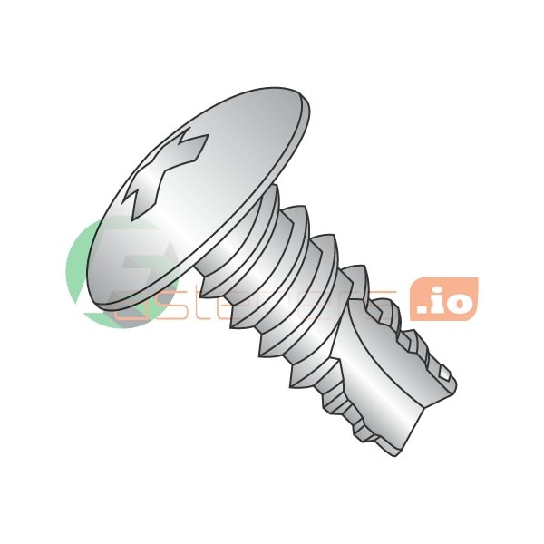 Newport Fasteners Thread Cutting Screw, #6 x 1/2 in, Stainless Steel Truss Head Phillips Drive, 5000 PK 367257 - main